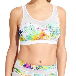 Athleta paradise cove swimsuit top medium white